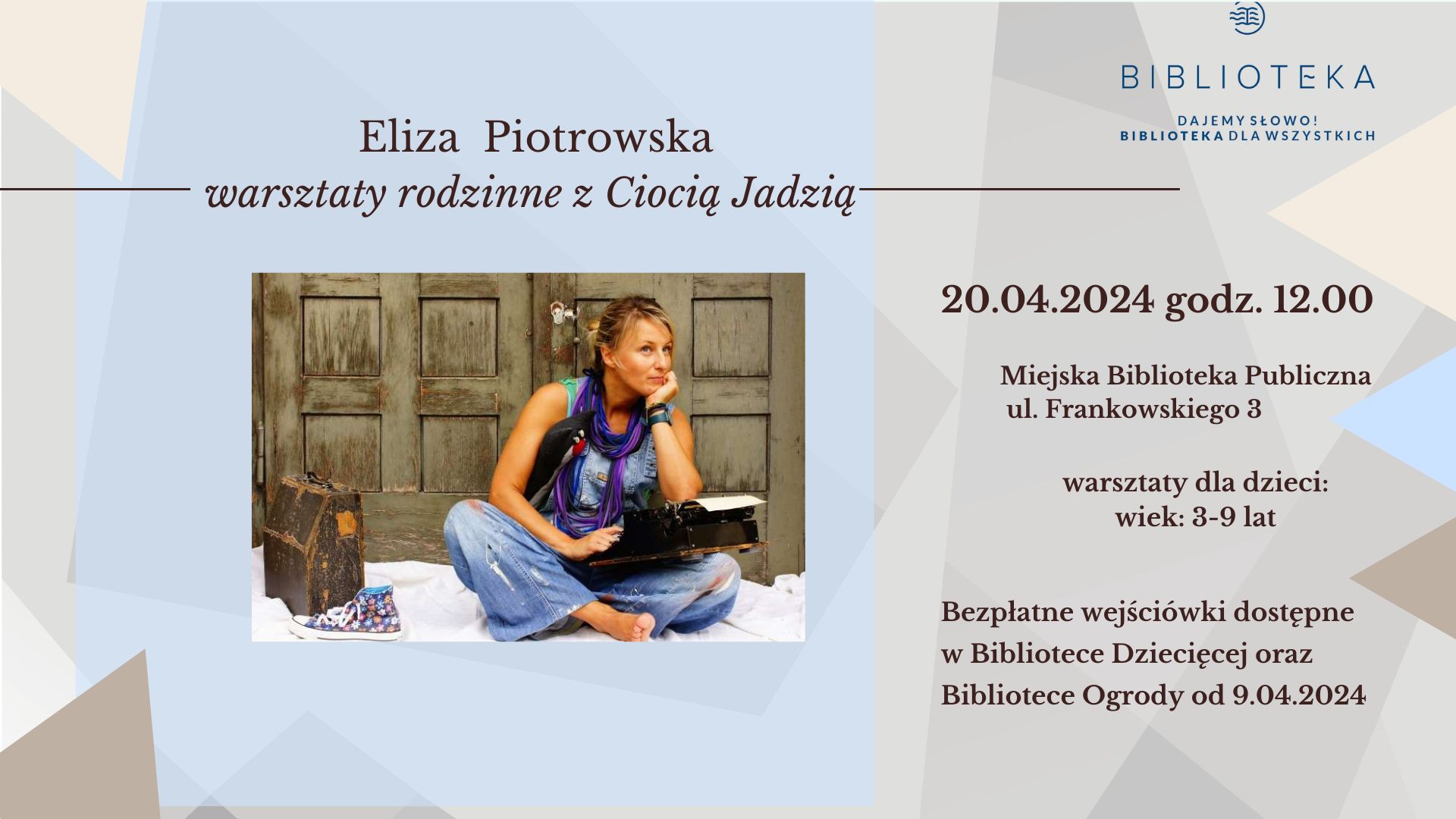 Eliza Piotrowska, autorka znanej serii książek "Ciocia Jadzia"